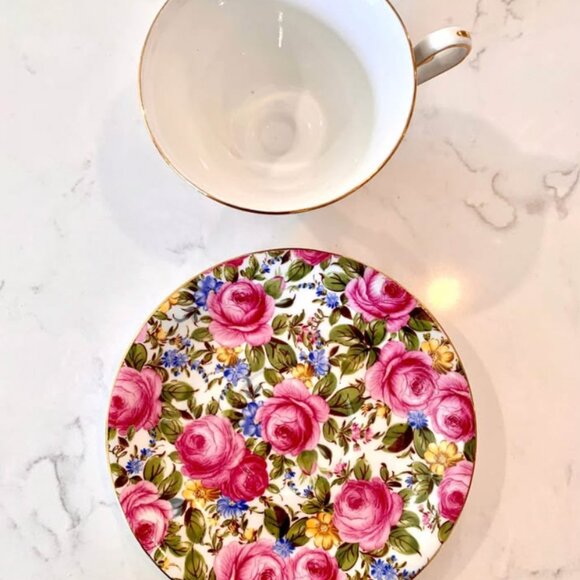 Vintage rare Royal Staffordshire “Floral Chintz” teacup 🌺 - Picture 5 of 6